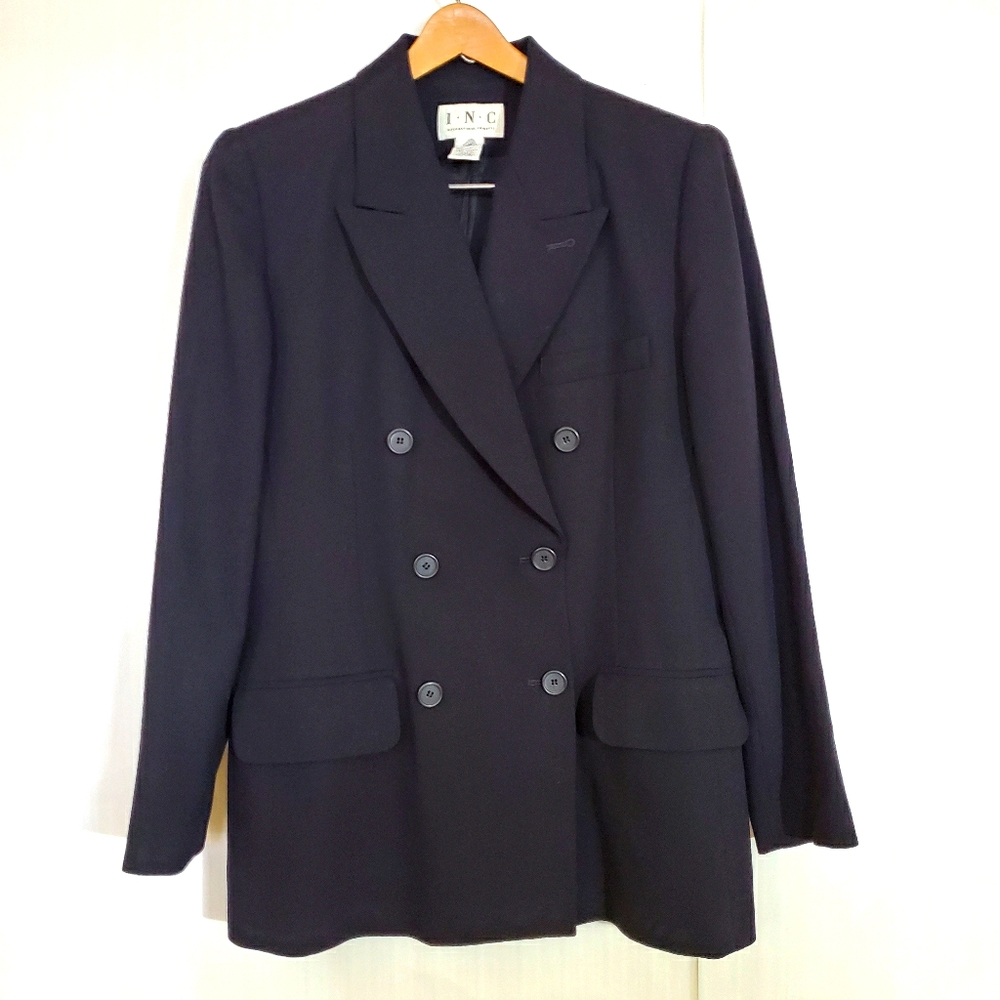 EUC Ladies Vintage 90's Navy INC Wool Jacket